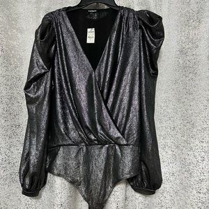 Silver Metallic Bodysuit